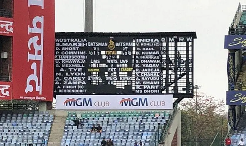 India Vs Australia Cricket Australia Wonders About New Players After Feroz Shah Kotla S Scoreboard Goof Up